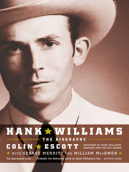 Title details for Hank Williams by William MacEwen - Available